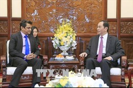 Chủ tịch nước Trần Đại Quang tiếp Tổng Giám đốc TATA tại Việt Nam 